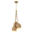Crystorama Jace 3 Light LED Soft Gold Mini Pendant