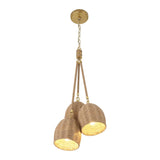 Crystorama Jace 3 Light LED Soft Gold Mini Pendant