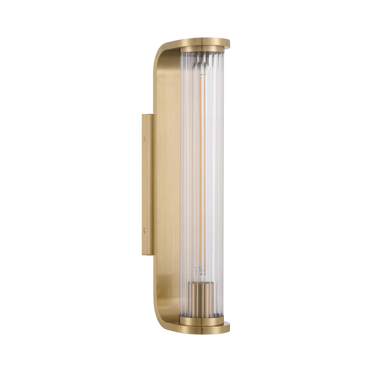 Crystorama Jarvis 1 Light LED Aged Brass Sconce