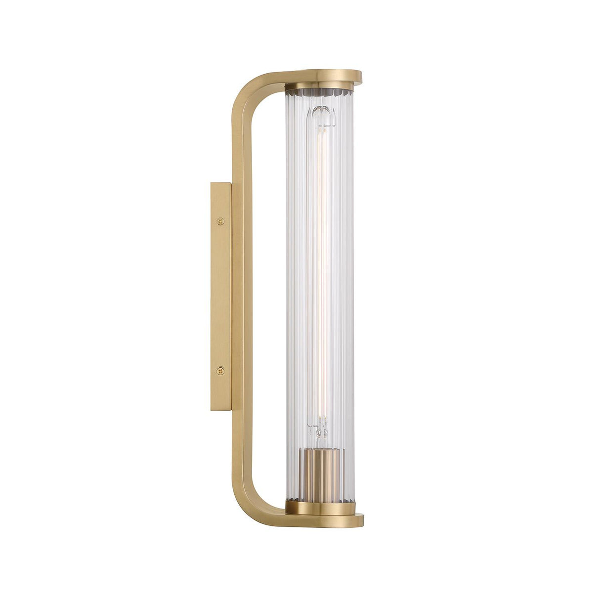 Crystorama Jarvis 1 Light LED Aged Brass Sconce