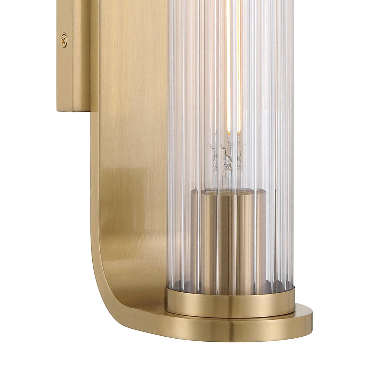 Crystorama Jarvis 1 Light LED Aged Brass Sconce