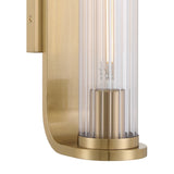 Crystorama Jarvis 1 Light LED Aged Brass Sconce