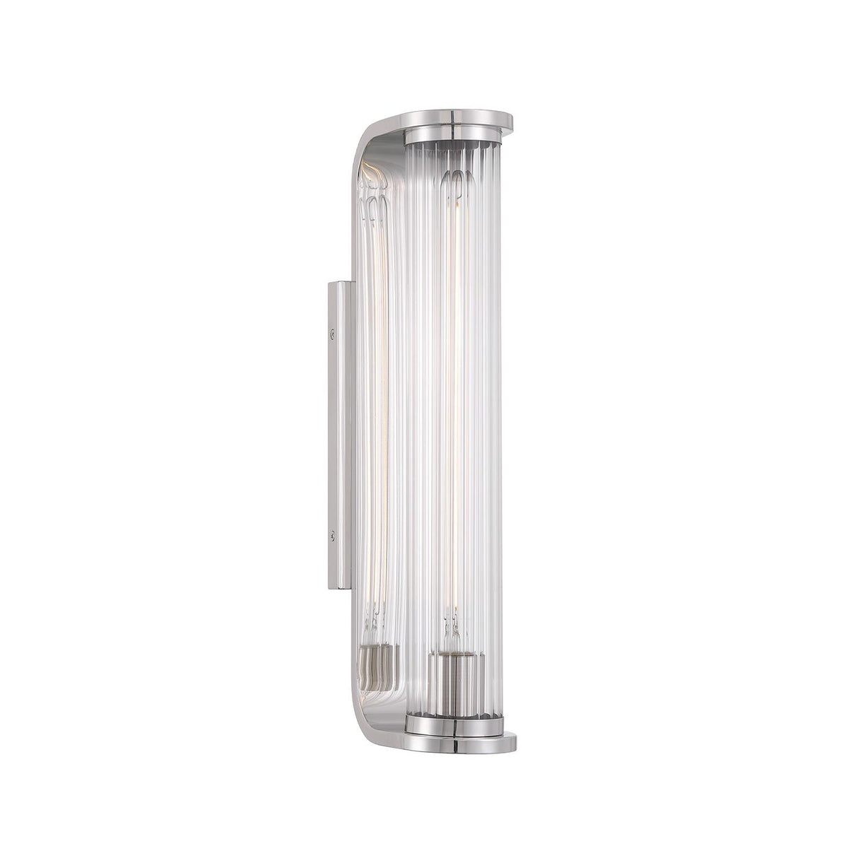 Crystorama Jarvis 1 Light LED Polished Nickel Sconce