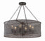 Crystorama Jasmine 6 Light Forged Bronze Chandelier