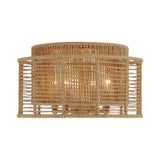 Crystorama Jayna 4 Light Burnished Silver Flush Mount