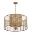Crystorama Jayna 4 Light Burnished Silver Chandelier