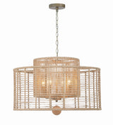 Crystorama Jayna 4 Light Burnished Silver Chandelier