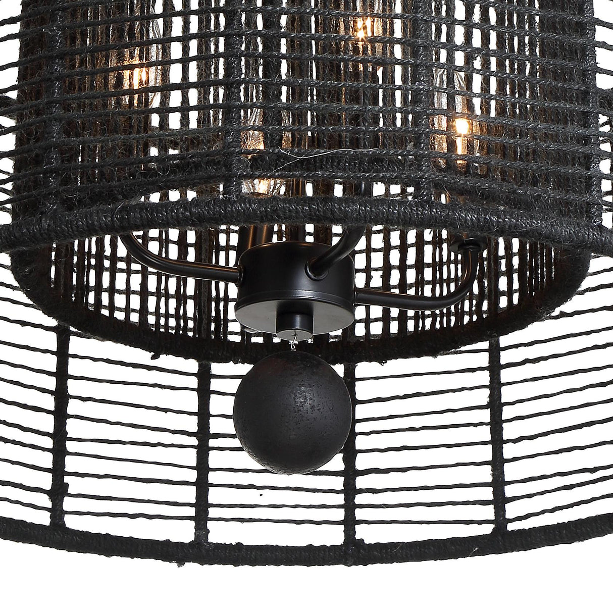Crystorama Jayna 4 Light Matte Black Chandelier