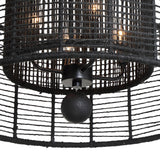 Crystorama Jayna 4 Light Matte Black Chandelier