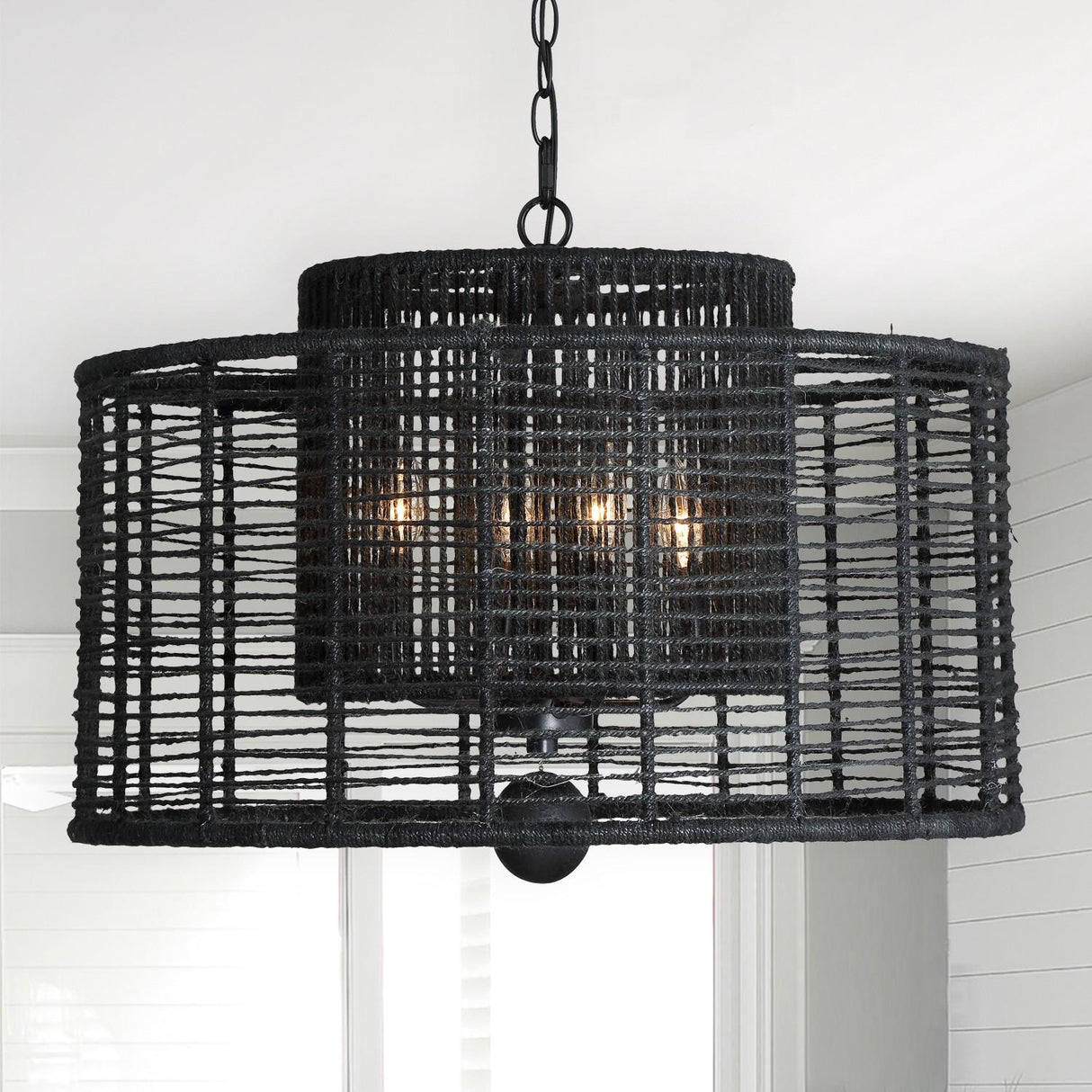Crystorama Jayna 4 Light Matte Black Chandelier