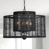 Crystorama Jayna 4 Light Matte Black Chandelier
