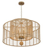 Crystorama Jayna 8 Light Burnished Silver Chandelier