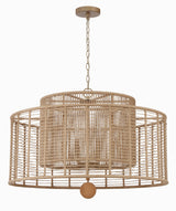 Crystorama Jayna 8 Light Burnished Silver Chandelier