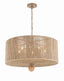 Crystorama Jessa 5 Light Burnished Silver Chandelier