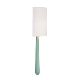 Crystorama Jori 2 Light Aged Brass + Green Sconce