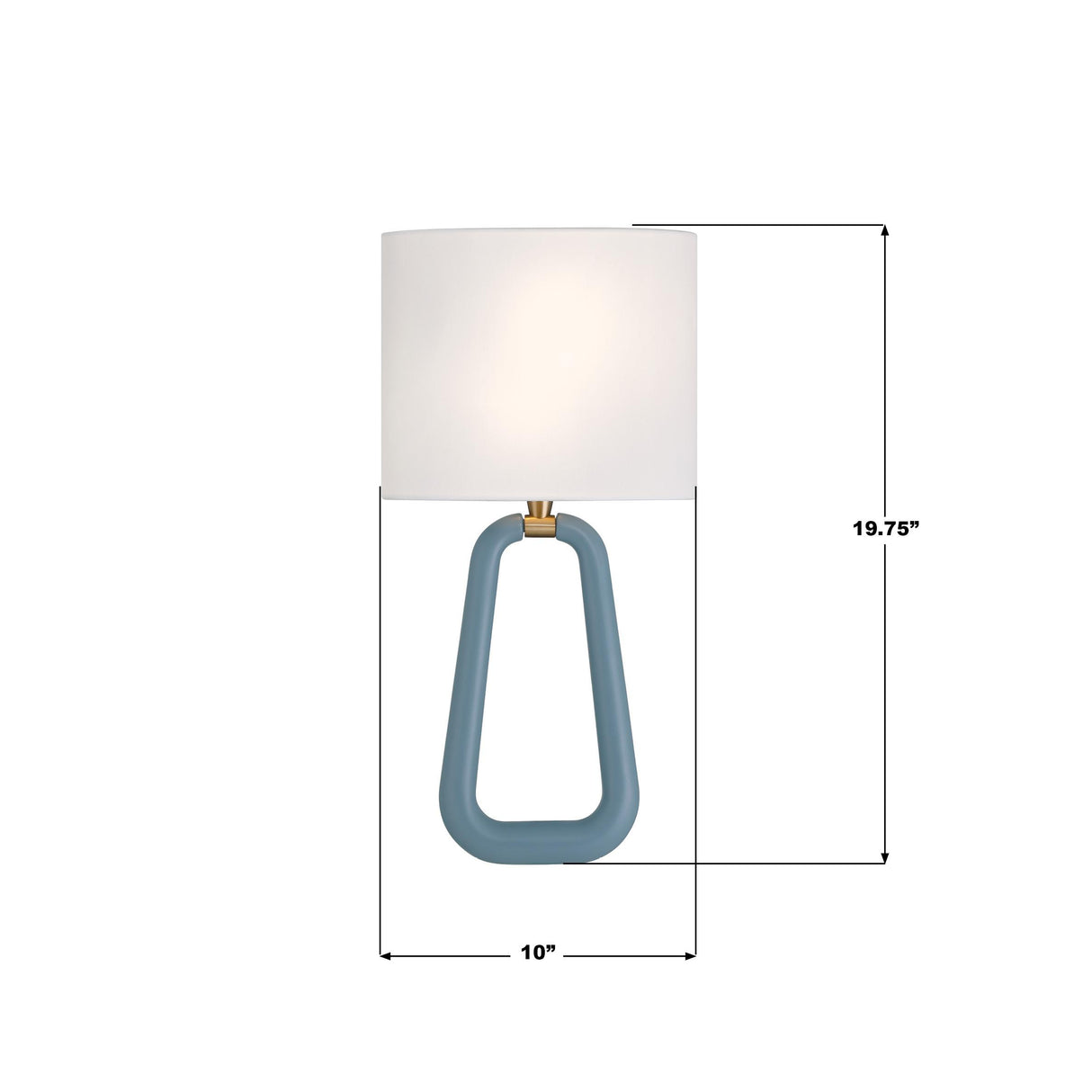Crystorama Jori 2 Light Aged Brass + Blue Sconce