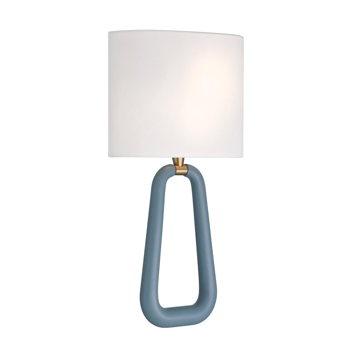 Crystorama Jori 2 Light Aged Brass + Blue Sconce