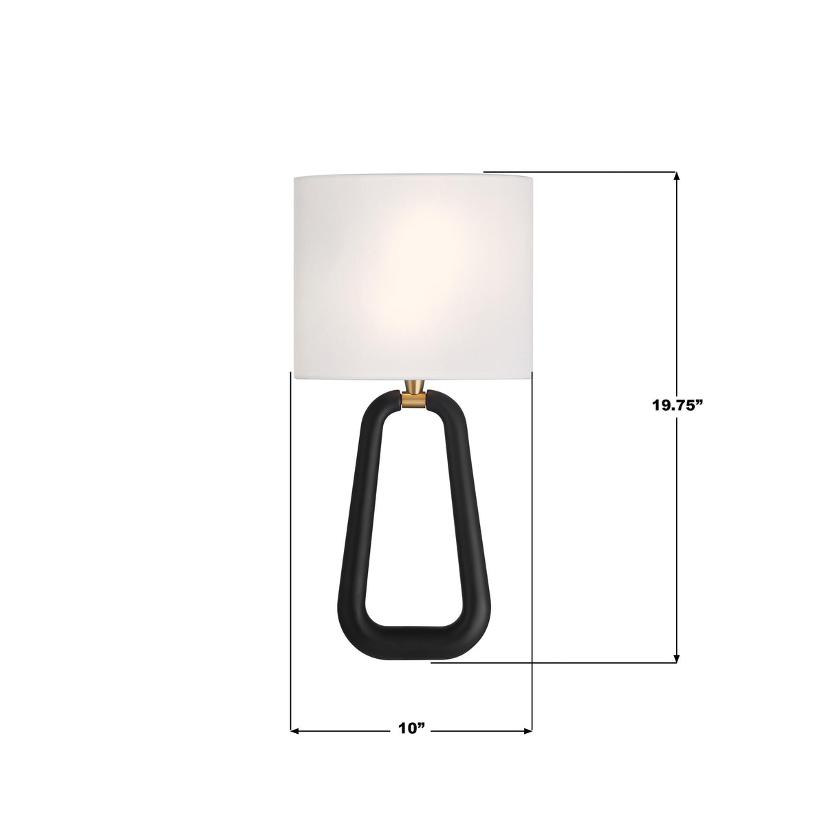 Crystorama Jori 2 Light Aged Brass + Matte Black Sconce