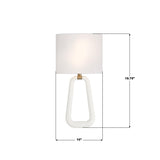 Crystorama Jori 2 Light Aged Brass + Matte White Sconce