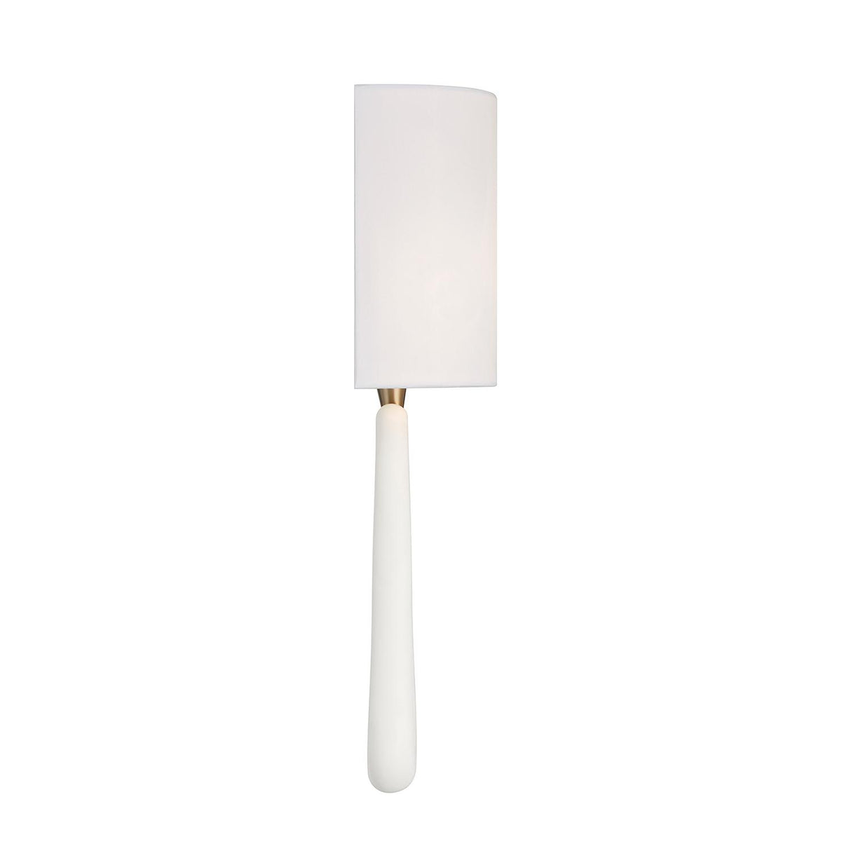 Crystorama Jori 2 Light Aged Brass + Matte White Sconce