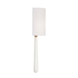 Crystorama Jori 2 Light Aged Brass + Matte White Sconce
