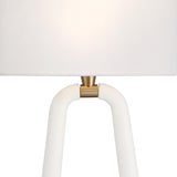 Crystorama Jori 2 Light Aged Brass + Matte White Sconce