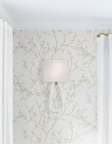 Crystorama Jori 2 Light Aged Brass + Matte White Sconce