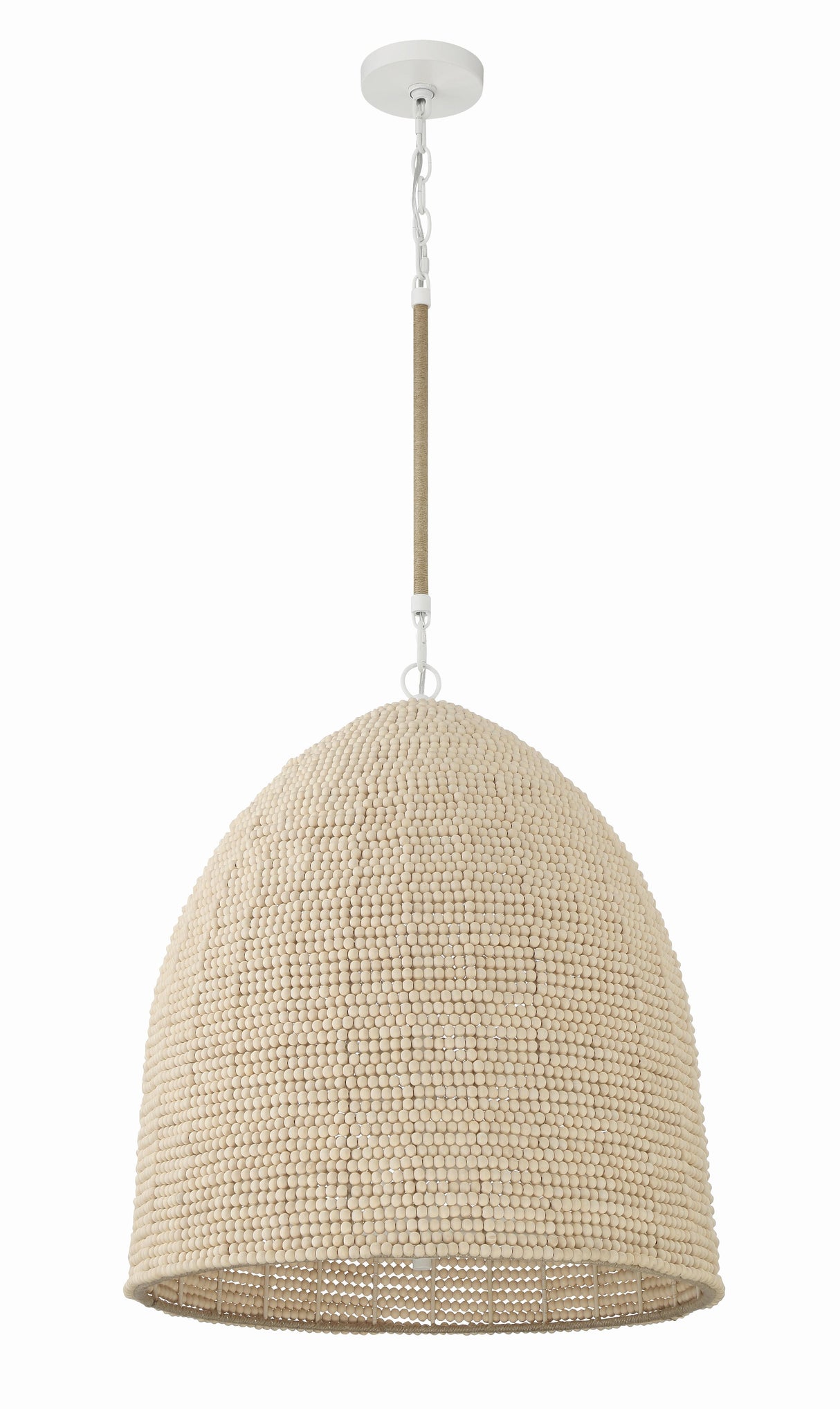 Crystorama Jasper 6 Light Matte White Pendant