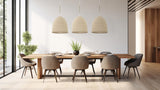 Crystorama Jasper 6 Light Matte White Pendant