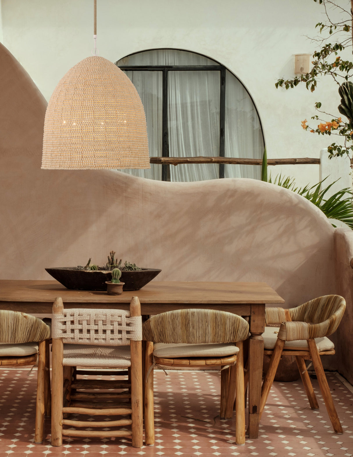 Crystorama Jasper 6 Light Matte White Pendant