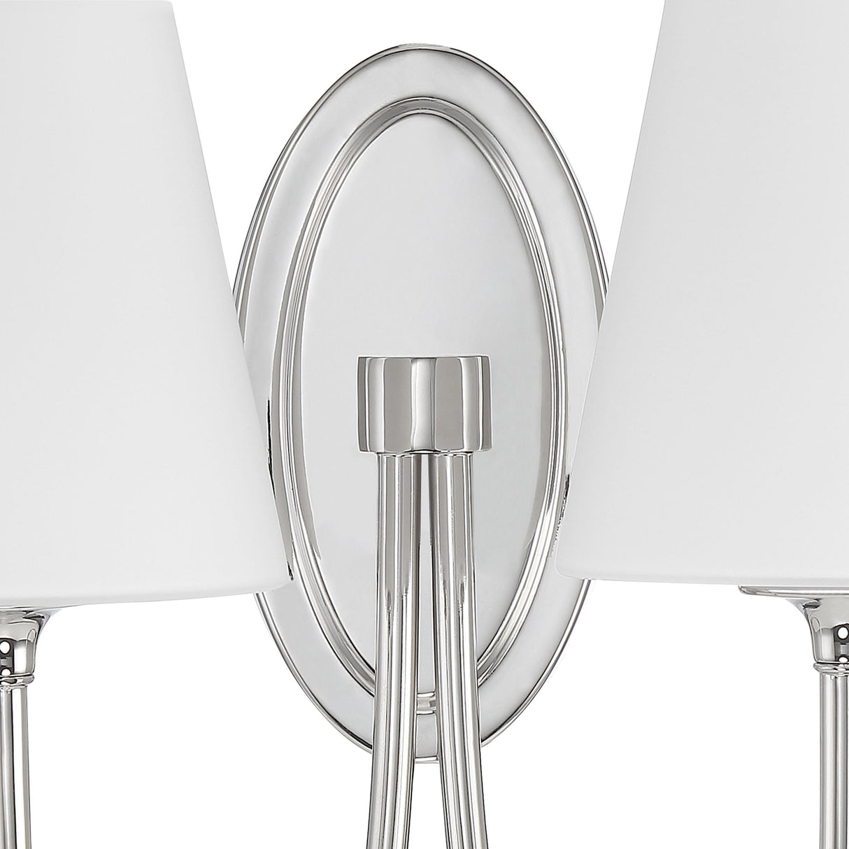 Crystorama Juno 2 Light Polished Nickel Sconce