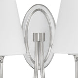 Crystorama Juno 2 Light Polished Nickel Sconce