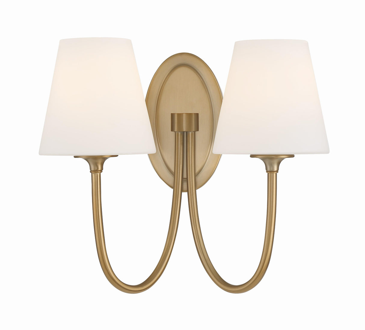 Crystorama Juno 2 Light Vibrant Gold Sconce