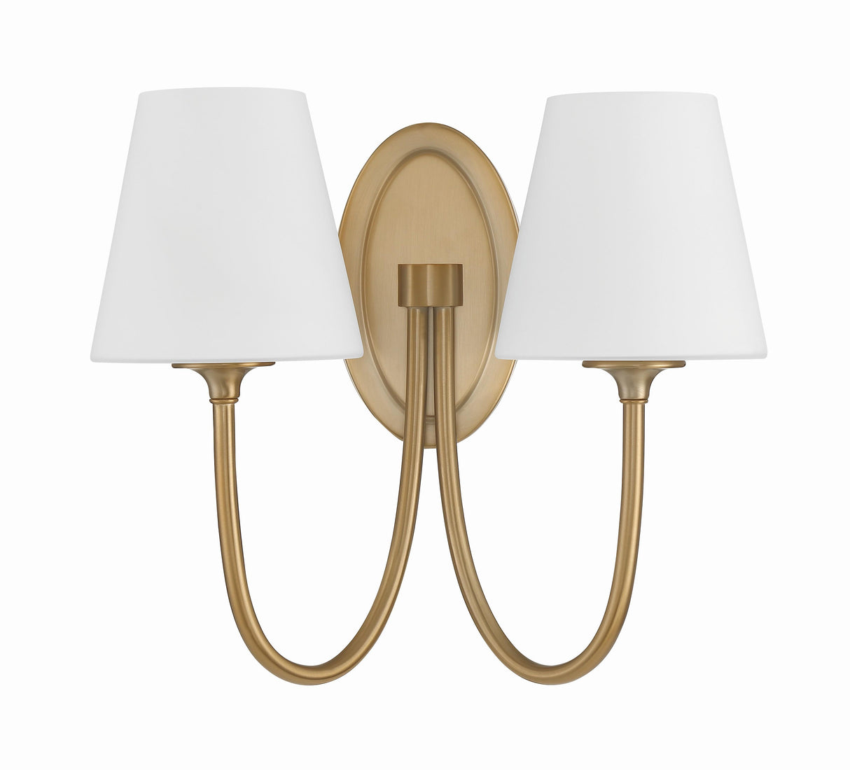 Crystorama Juno 2 Light Vibrant Gold Sconce