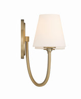 Crystorama Juno 2 Light Vibrant Gold Sconce