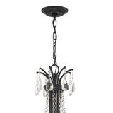 Crystorama Karrington 8 Light Matte Black Chandelier
