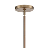 Crystorama Keenan 4 Light Vibrant Gold Linear Chandelier