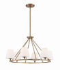 Crystorama Keenan 6 Light Vibrant Gold Chandelier