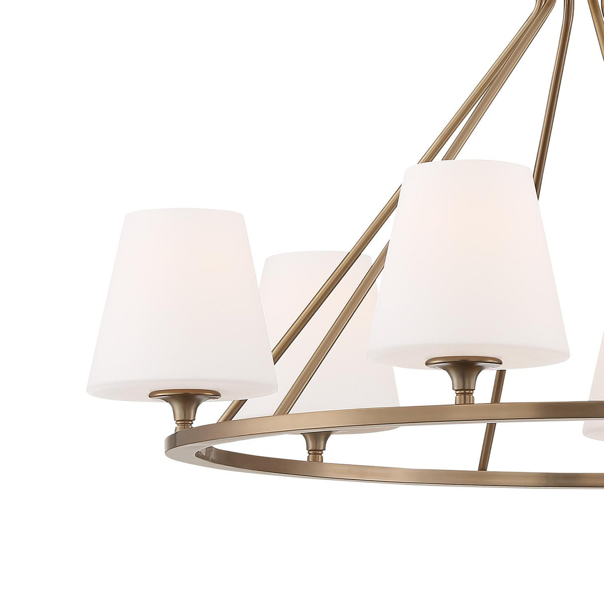 Crystorama Keenan 6 Light Vibrant Gold Chandelier