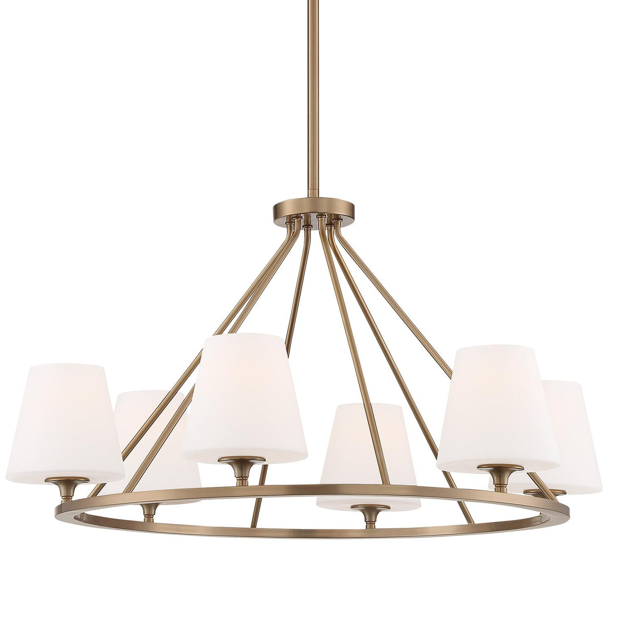 Crystorama Keenan 6 Light Vibrant Gold Chandelier