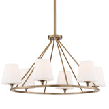 Crystorama Keenan 6 Light Vibrant Gold Chandelier