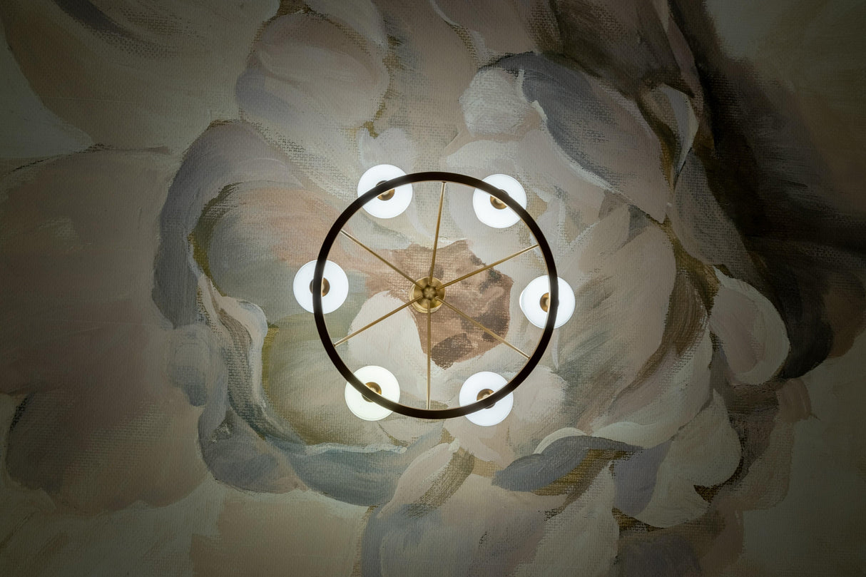 Crystorama Keenan 6 Light Vibrant Gold Chandelier