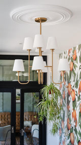 Crystorama Keenan 8 Light Vibrant Gold Chandelier