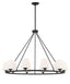 Crystorama Keenan 10 Light Matte Black Chandelier