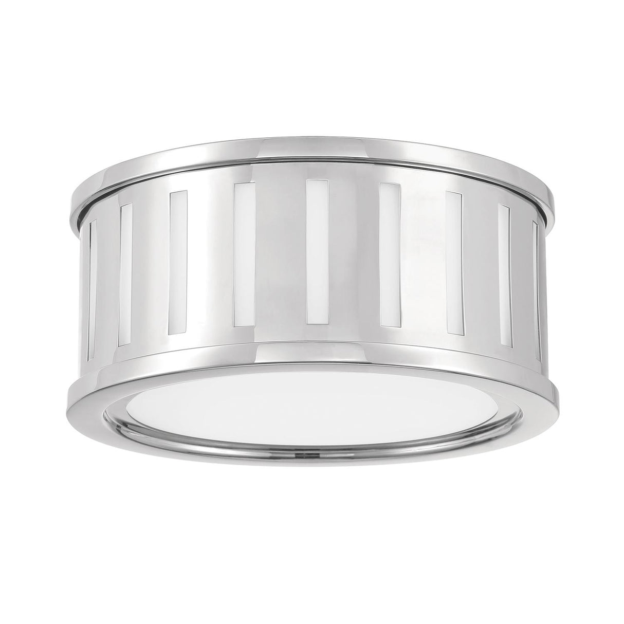 Crystorama Kendal 2 Light Polished Nickel Flush Mount