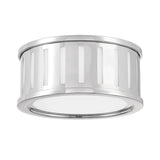 Crystorama Kendal 2 Light Polished Nickel Flush Mount