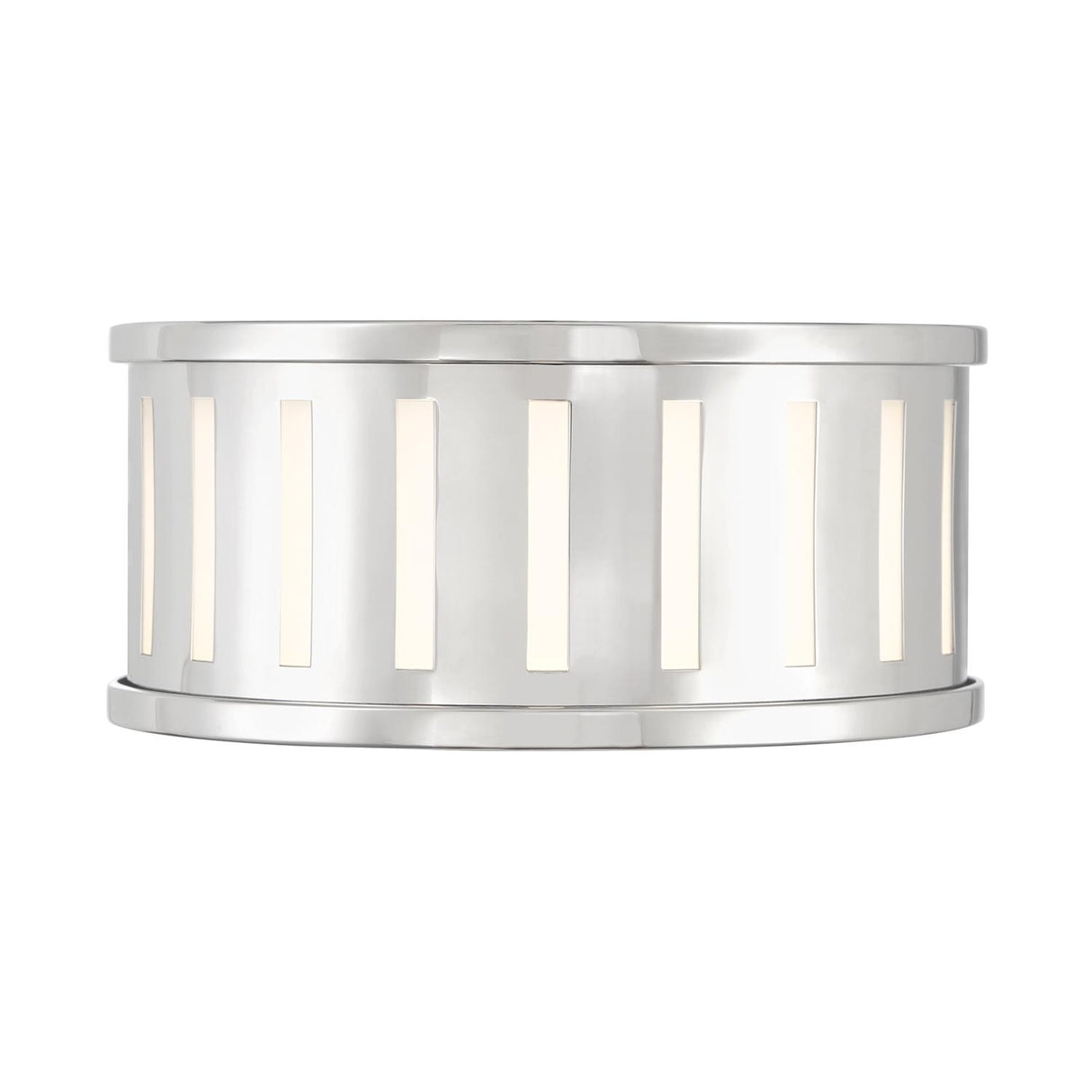 Crystorama Kendal 2 Light Polished Nickel Flush Mount