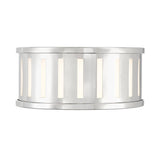 Crystorama Kendal 2 Light Polished Nickel Flush Mount