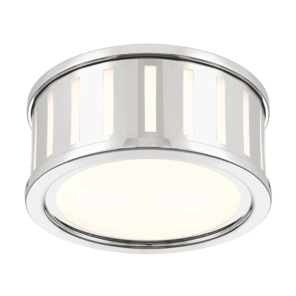 Crystorama Kendal 2 Light Polished Nickel Flush Mount