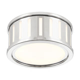 Crystorama Kendal 2 Light Polished Nickel Flush Mount